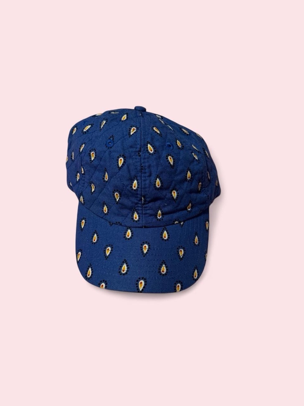 Vera Bradley Blue Peapod Pattern Baseball Cap